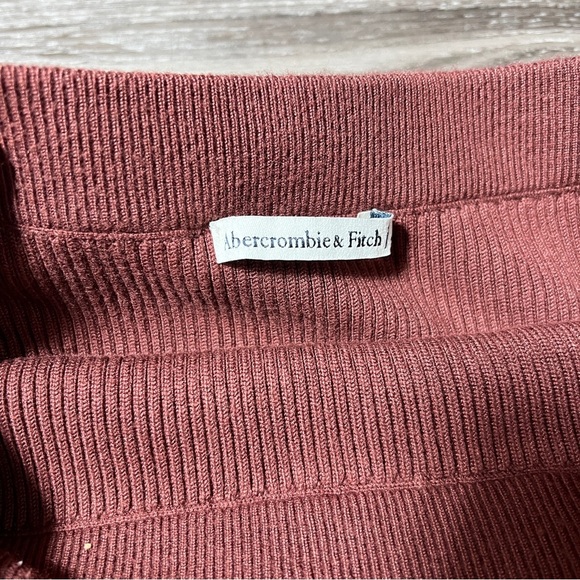 Abercrombie & Fitch Brown Midi Pencil Skirt with Slit - Picture 3 of 7